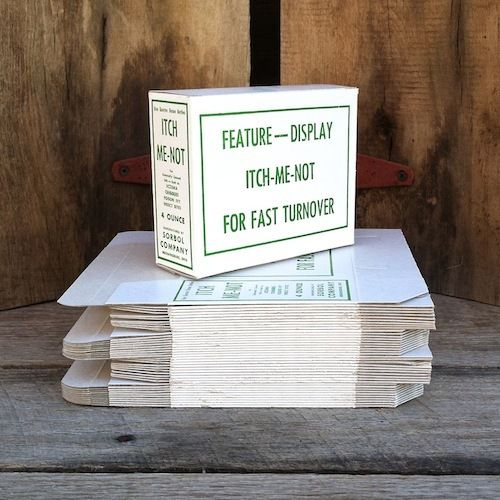 ITCH ME NOT ECZEMA Display Box 1930s