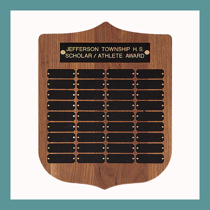 36-Plate Cherry Finish Perpetual Plaque