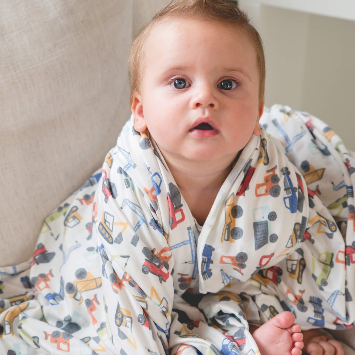 Knit Swaddle Blanket - Diesel