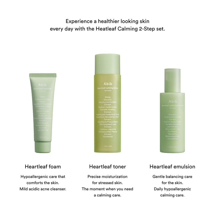 Abib Heartleaf Calming 2-Step Kit - Kiyoko Beauty