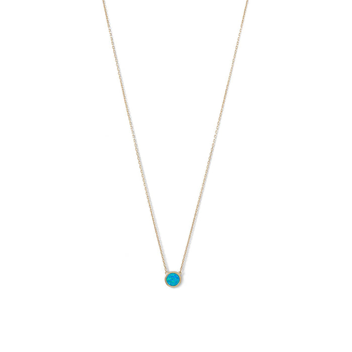 Blue Opal Necklace