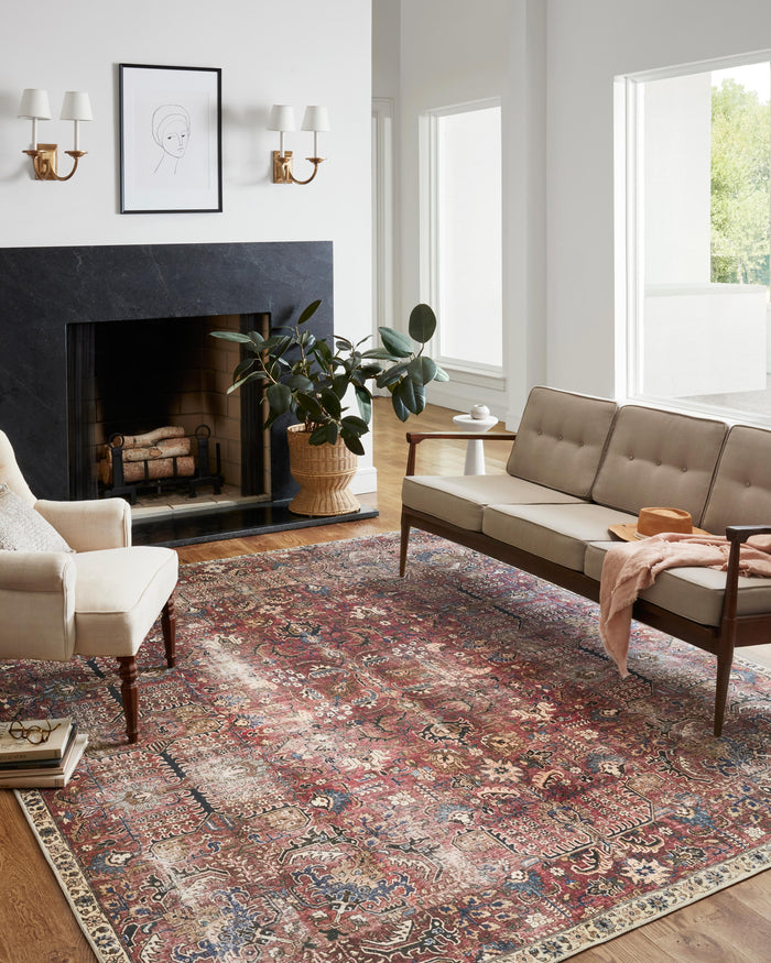 The Rug Corner Chris Loves Julia x Loloi Chris Loves Julia - Jules Merlot / Multi Area Rug