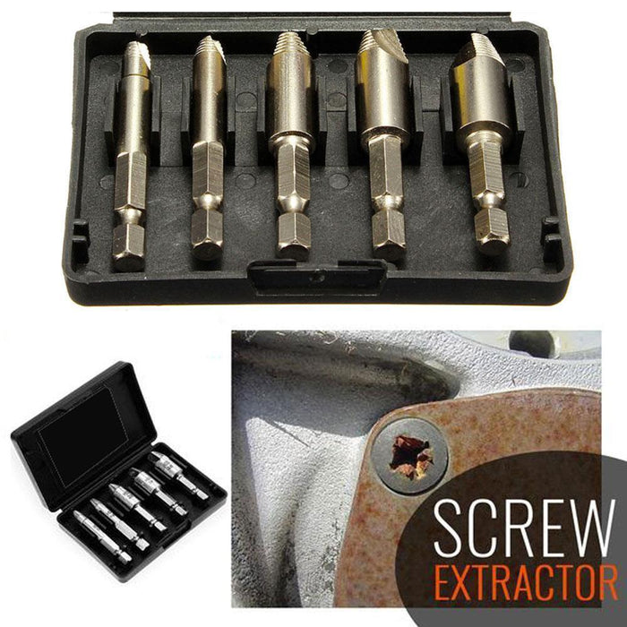 Damaged Screw Extractor,Set of 5