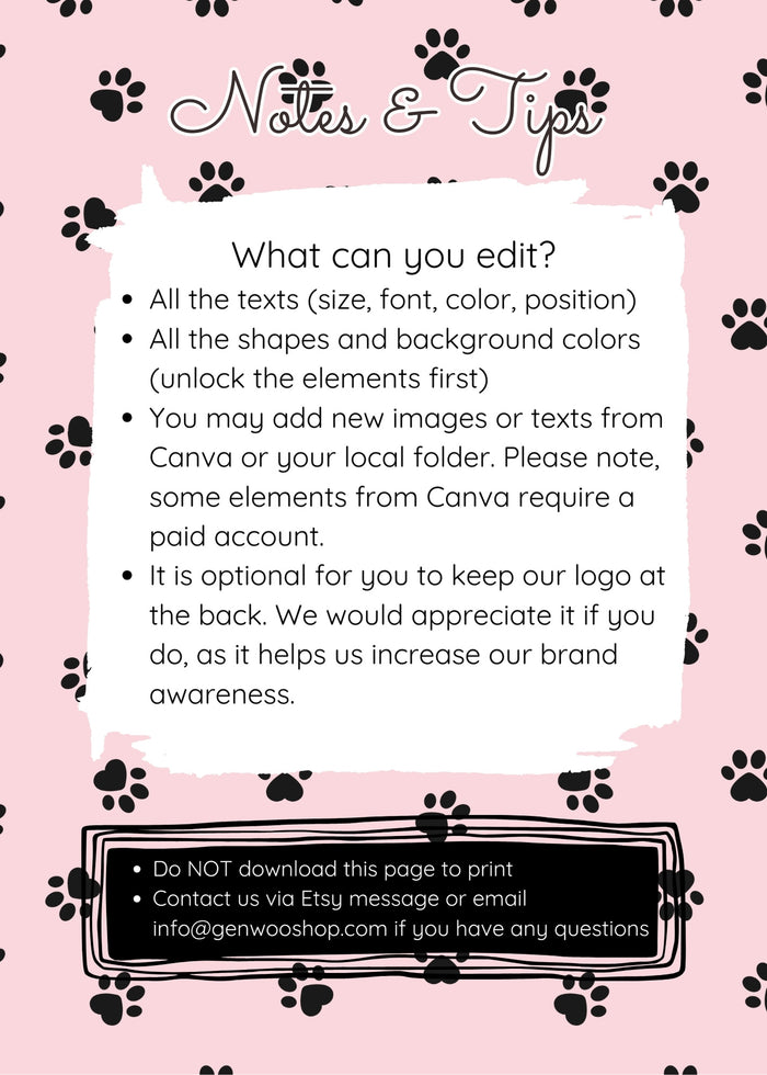 Editable Digital Meow Meow Cat Birthday Party Invitation