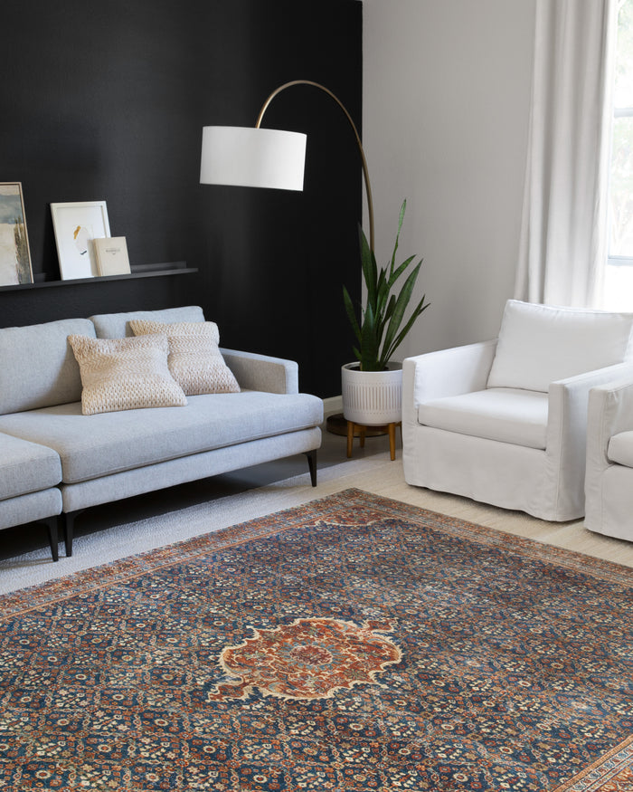 The Rug Corner Loloi II Layla Cobalt Blue / Spice