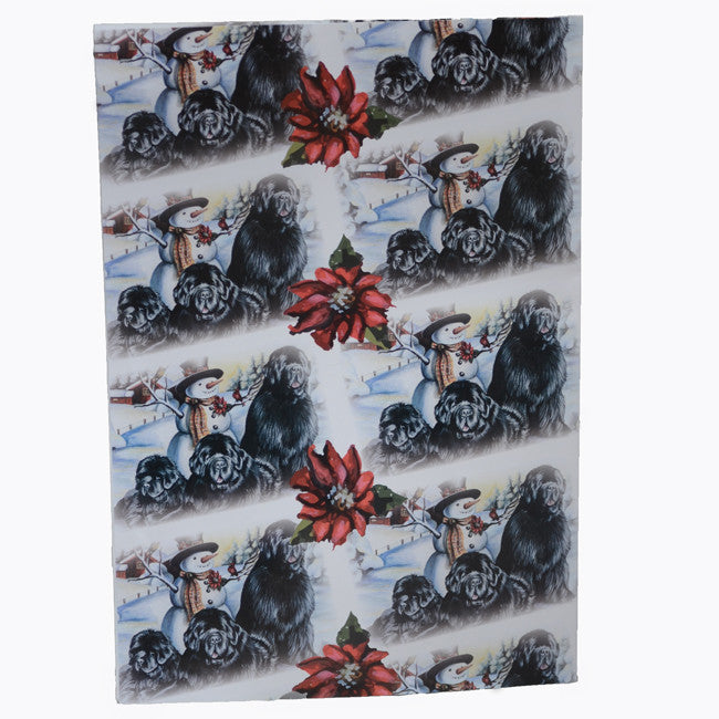 Newfoundland Dog Christmas Wrapping Paper