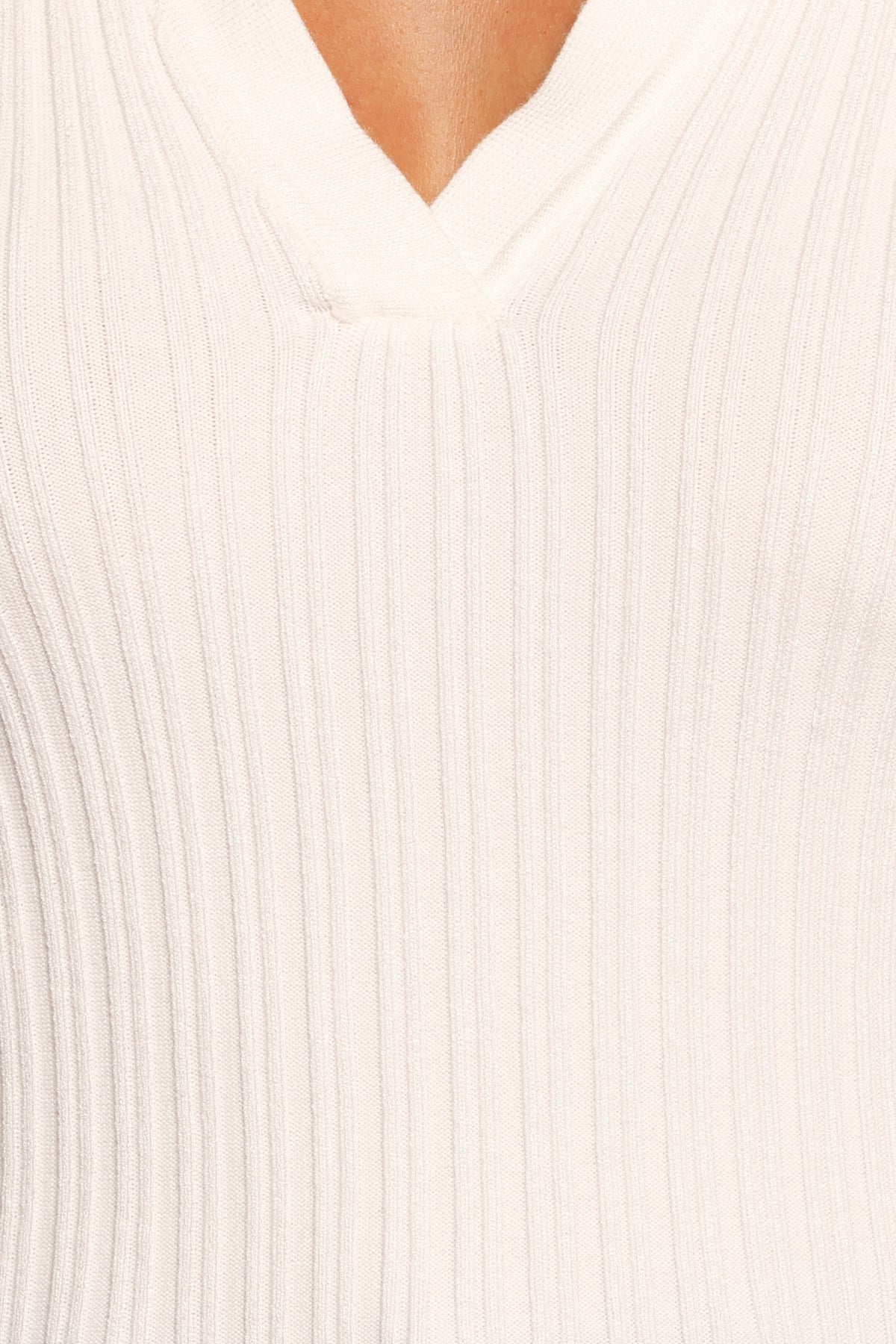 Emmerson Long Sleeve Knit Top - White