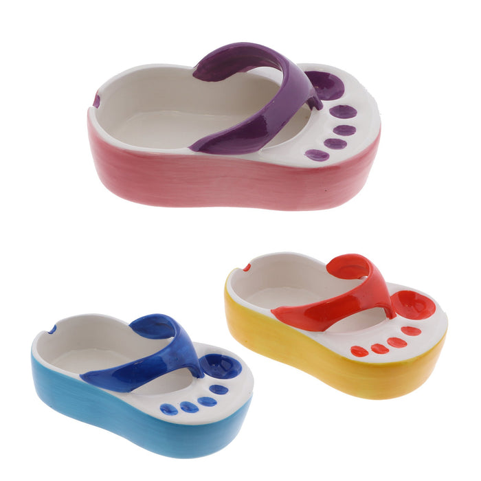 purple flip flops ashtray