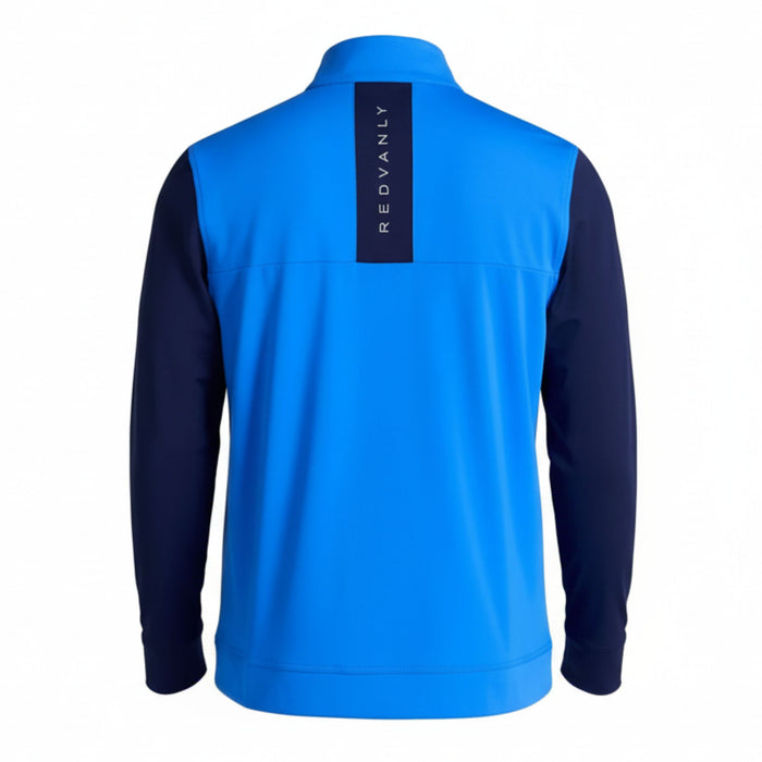 Rays Men's Redvanly Wordmark Blue Parc 1/4 Zip Jacket