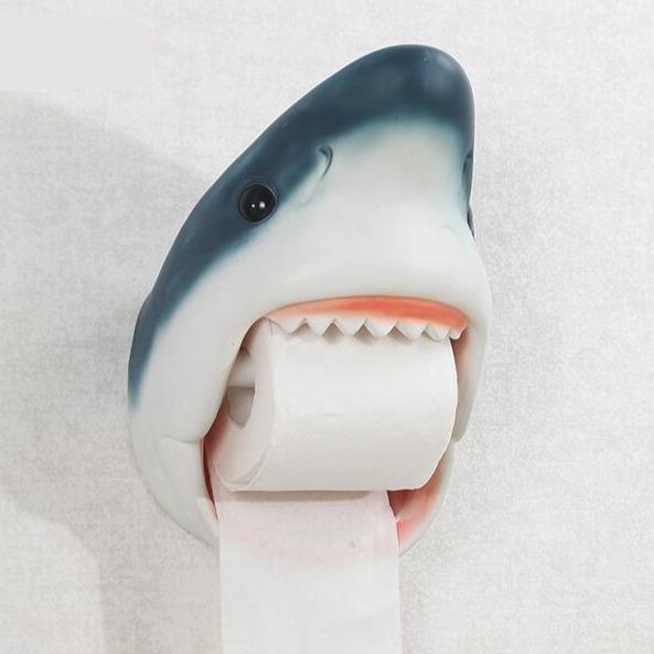 Gadget Gerbil Shark Toilet Paper Holder