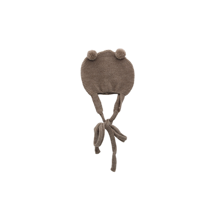 Teddy Bear Beige Bonnet
