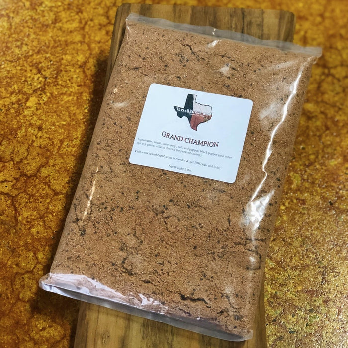 Texas BBQ Rub Grand Champion 2 lb. - Texas Star Grill Shop TBRGC