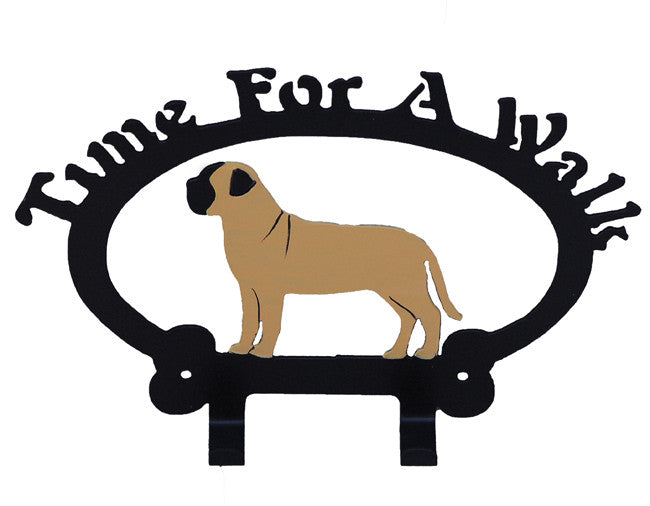 Time For A Walk, Wall Hooks - Mastiff, Fawn