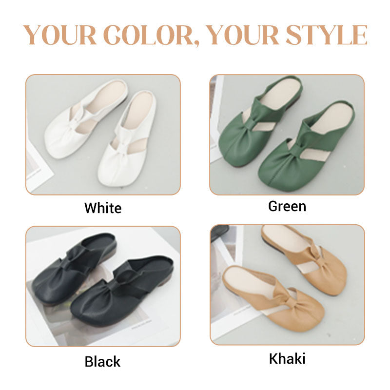 🔥 Flash Sale – Women’s Soft-Soled Knot Mules | Easy Slip-On Comfort