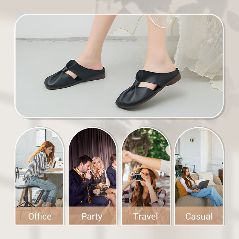 🔥 Flash Sale – Women’s Soft-Soled Knot Mules | Easy Slip-On Comfort