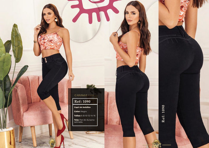 1090 100% Authentic Colombian Push Up Capri - RFE Marketing Ventures