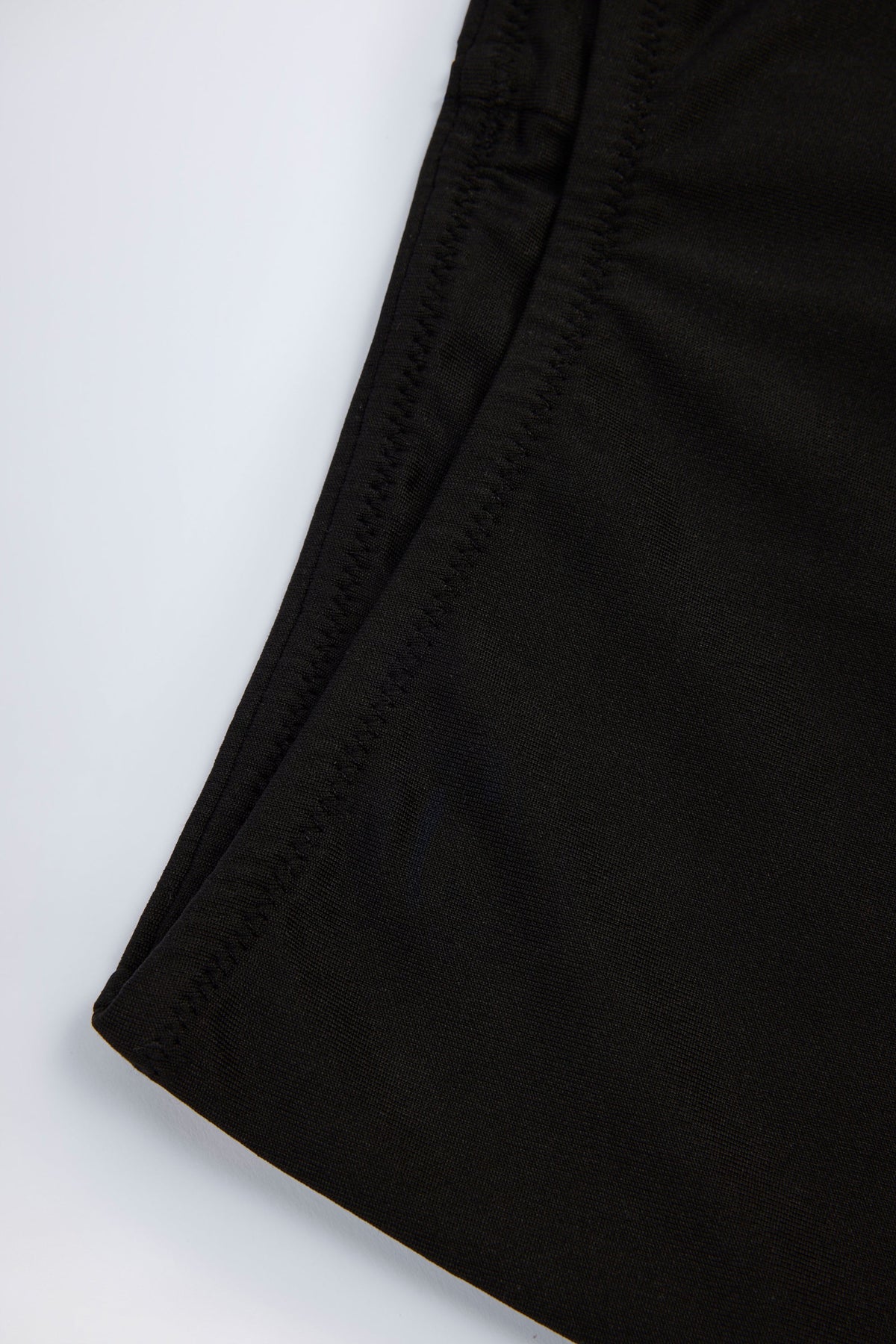 Slinky Jersey Low-Rise Hot Pants in Black