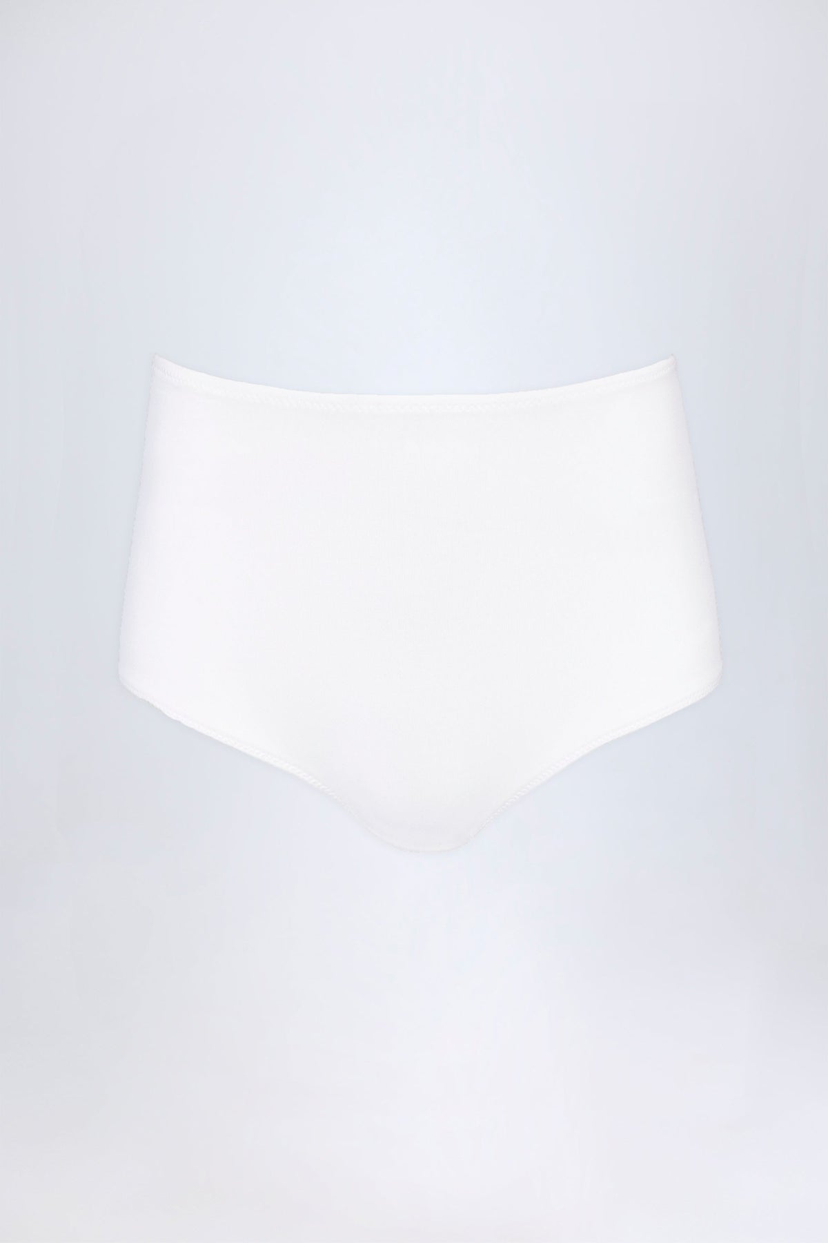 Slinky Jersey Low-Rise Hotpants in White