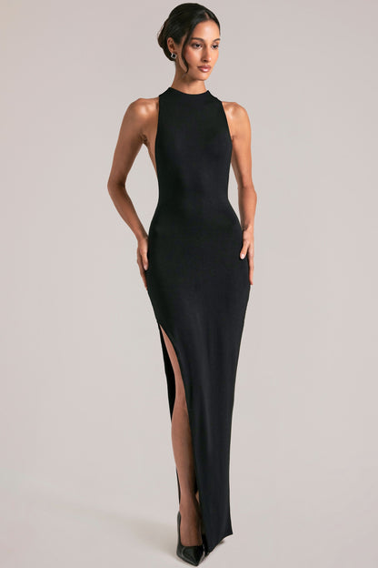 Sleeveless Maxi Dress  in Black
