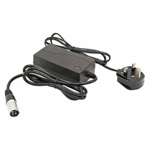 Image of 24V Mobility Scooter Charger on a plain background.