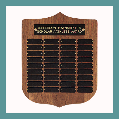 36-Plate Cherry Finish Perpetual Plaque