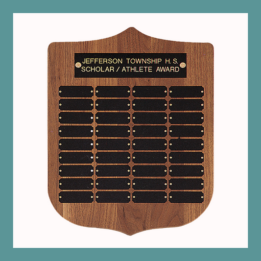 36-Plate Cherry Finish Perpetual Plaque