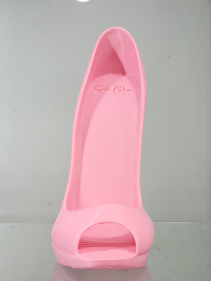3D Printed Pink High Heel Phone Holder - Glam Desk Decor - RFE Marketing Ventures