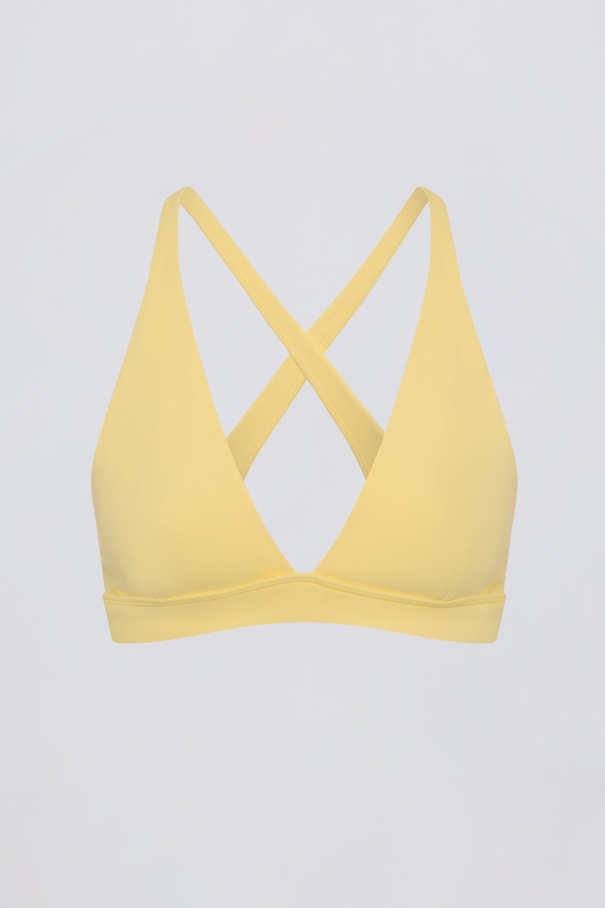 Soft Active Cross-Back Sports Bra in Lemon
