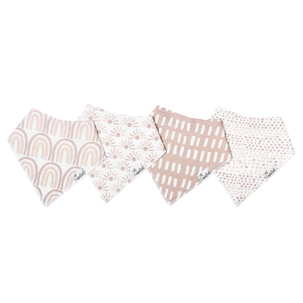 4 Pack Baby Bandana Bibs - Bliss