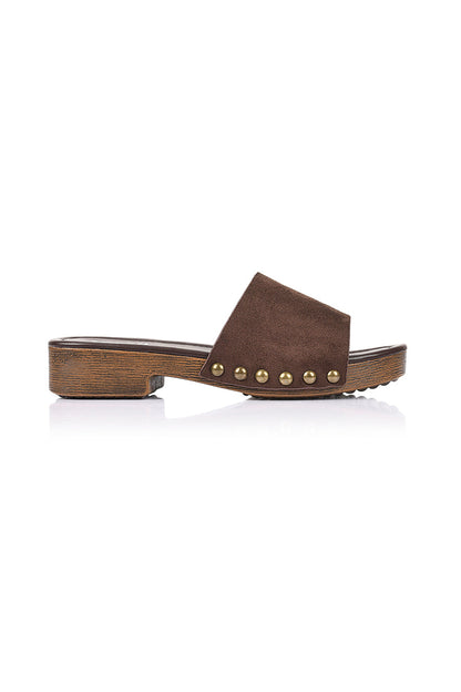 Chester Clogs - Chocolate Brown Micro