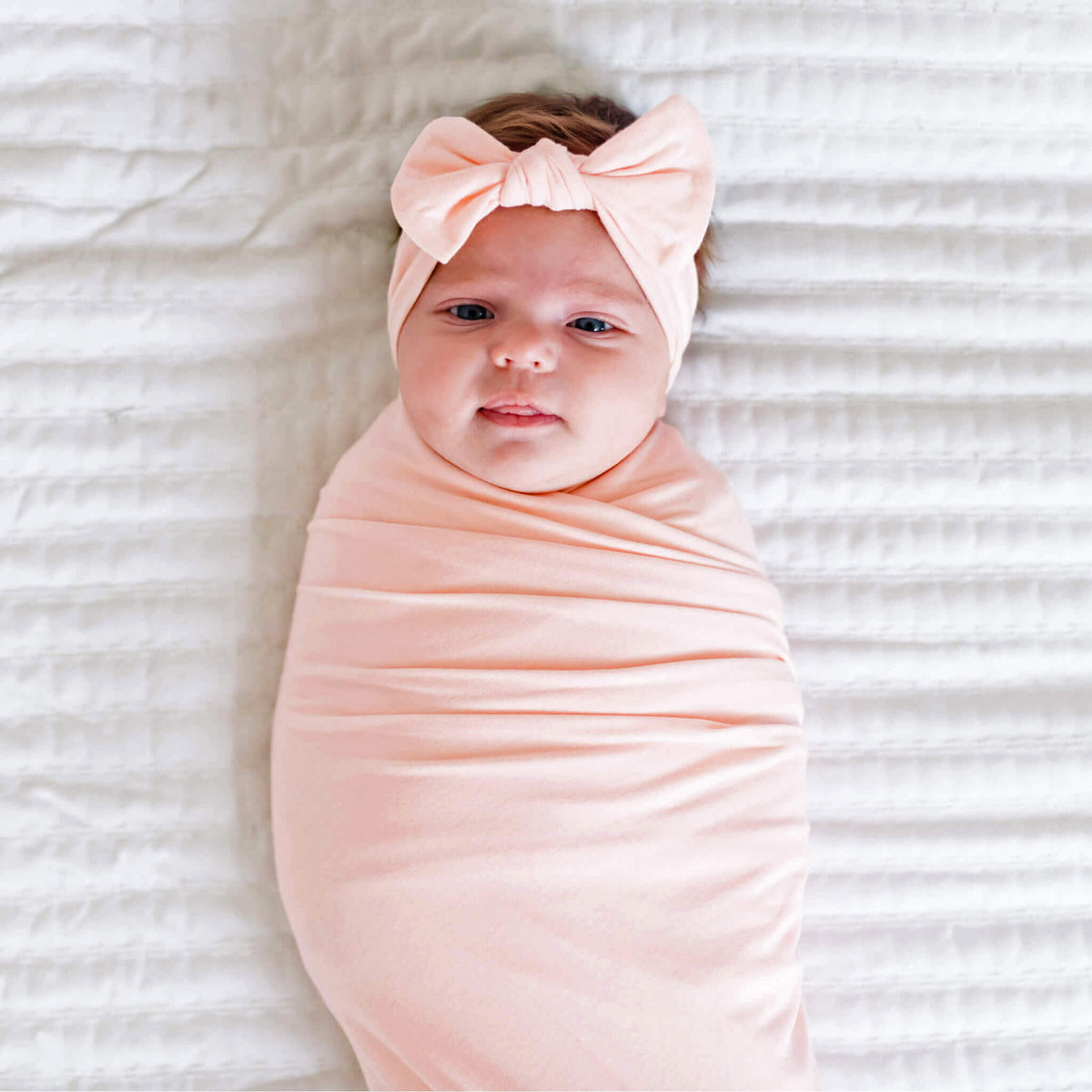 Knit Swaddle Blanket - Blush