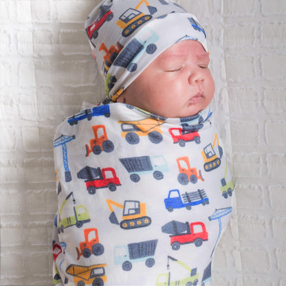 Knit Swaddle Blanket - Diesel
