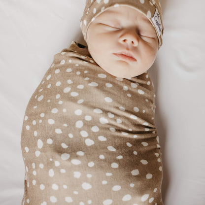 Knit Swaddle Blanket - Fawn