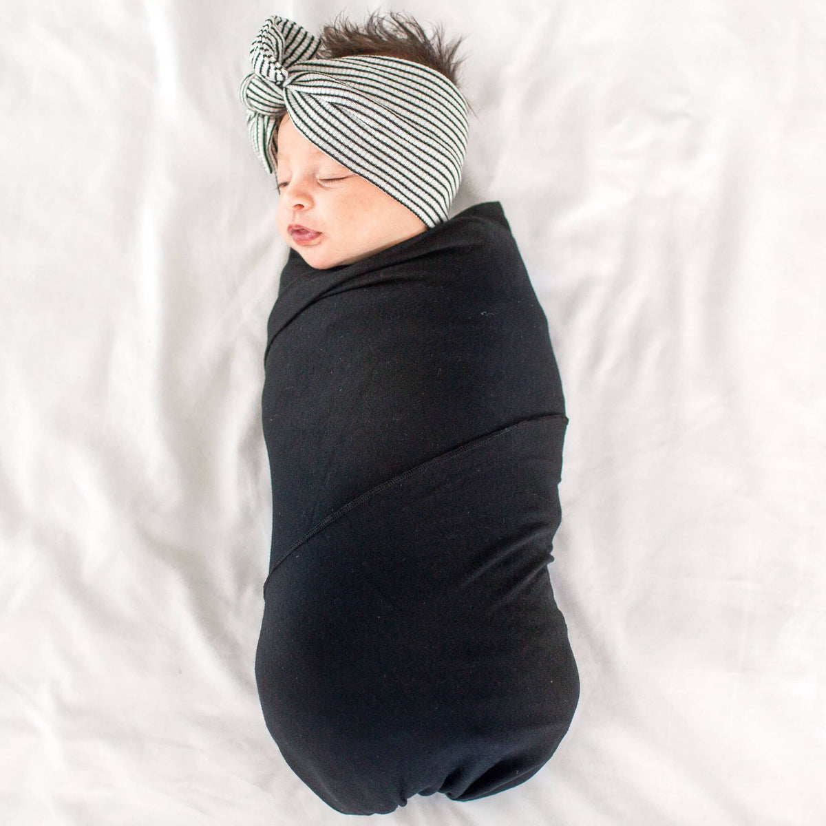 Knit Swaddle Blanket - Midnight