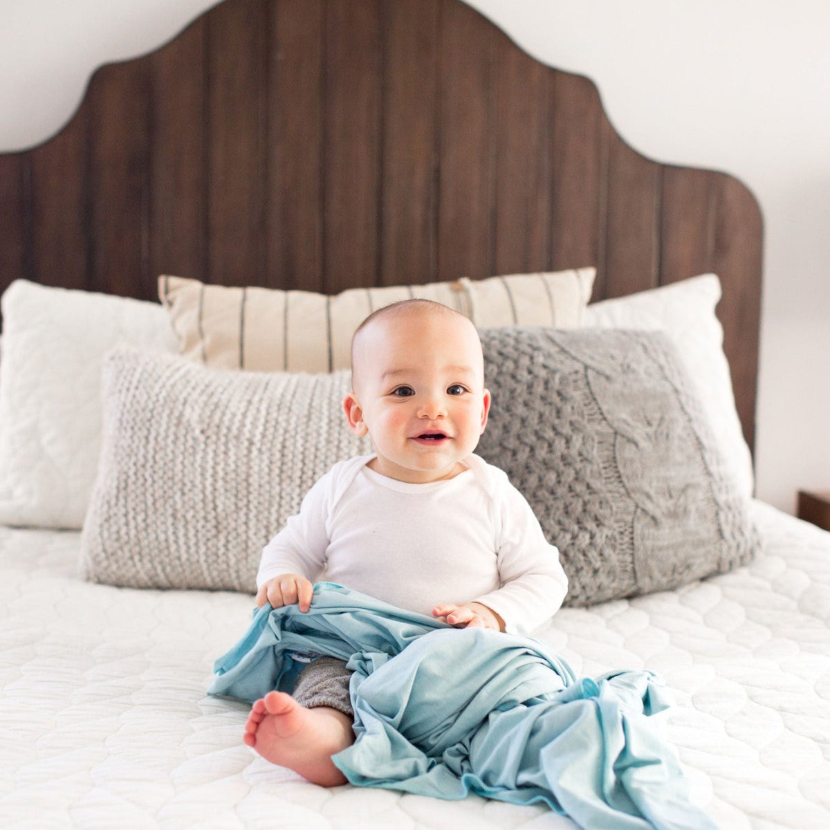 Knit Swaddle Blanket - Sonny