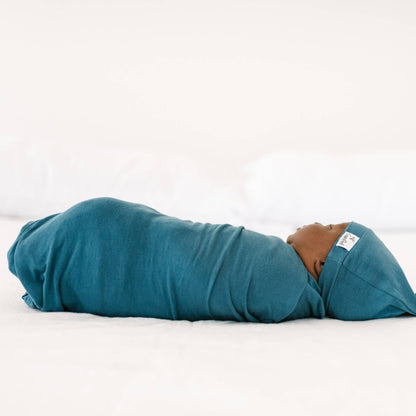 Knit Swaddle Blanket - Steel