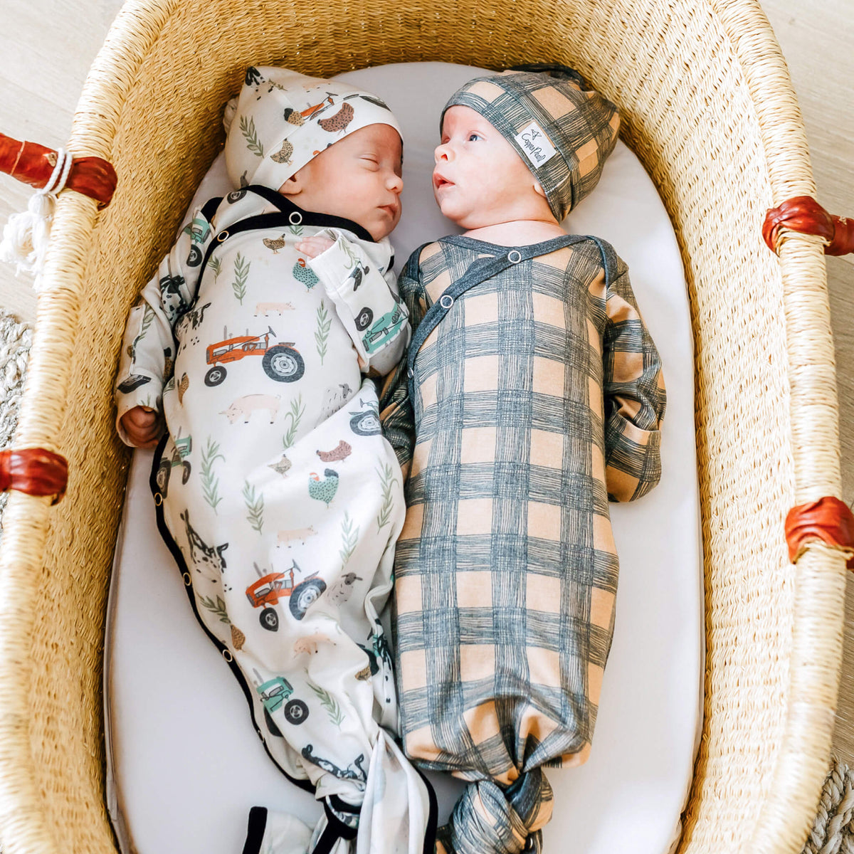 Newborn Knotted Gown - Jo