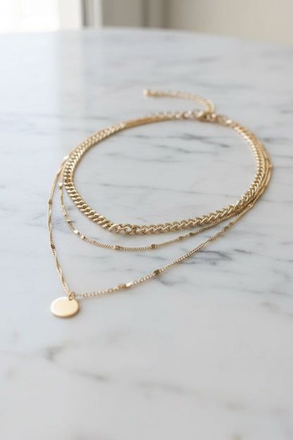 Quinta Necklace - Gold