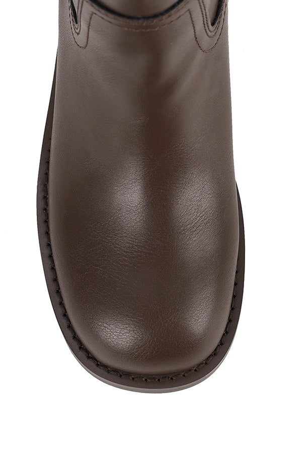 Rogue Knee High Boots - Chocolate Brown