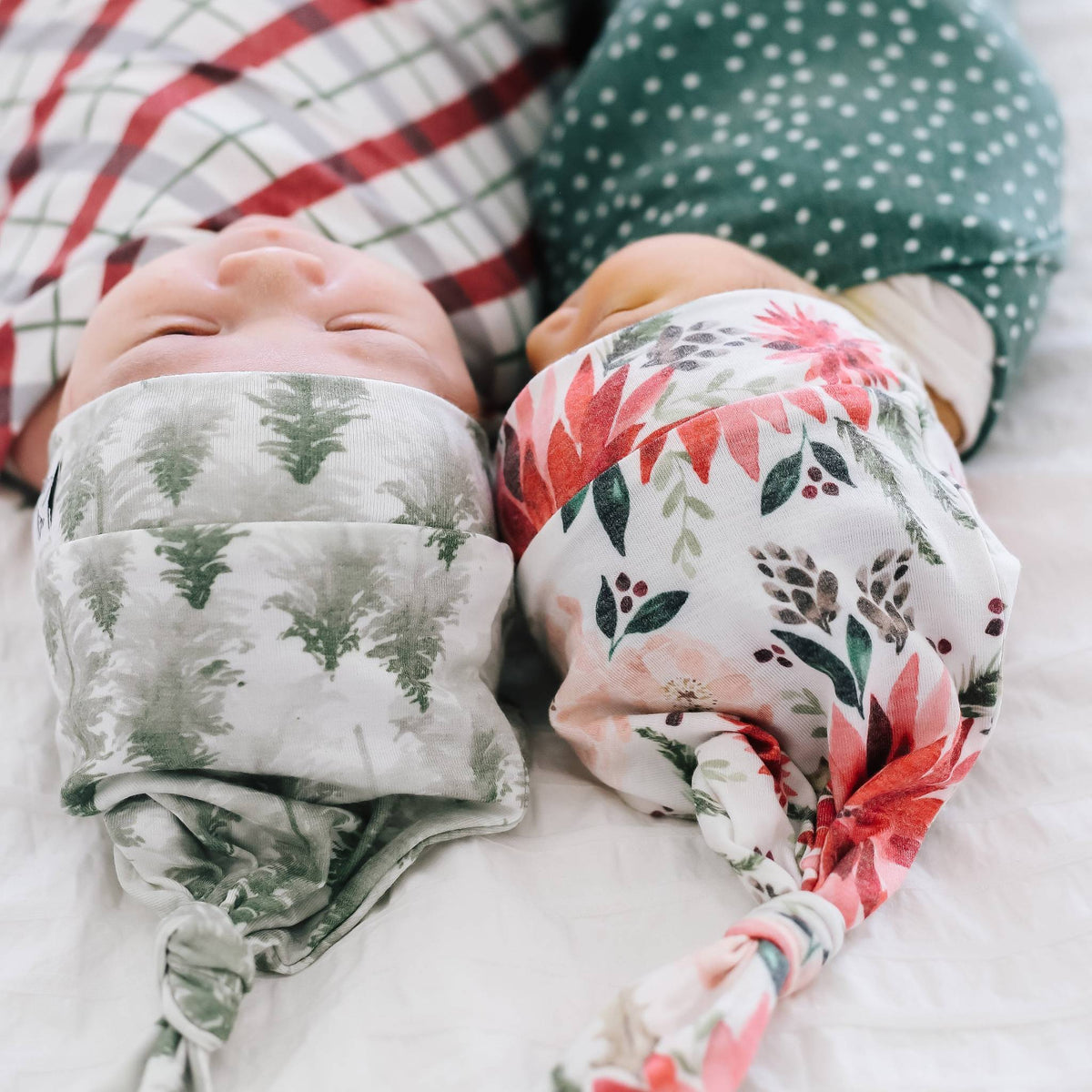 Top Knot Hat - Evergreen