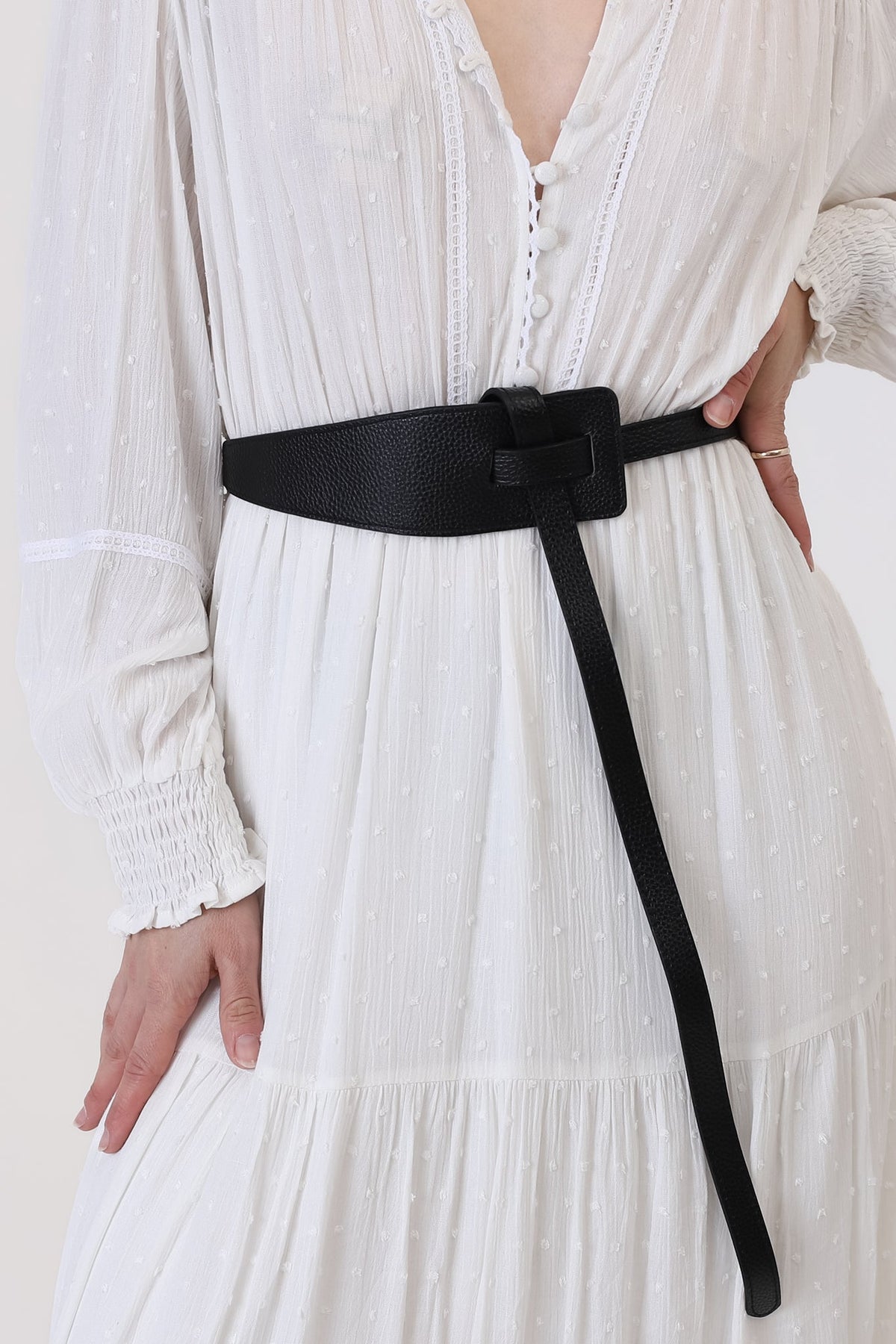 Vance Contemporary Adjustable Belt - Black