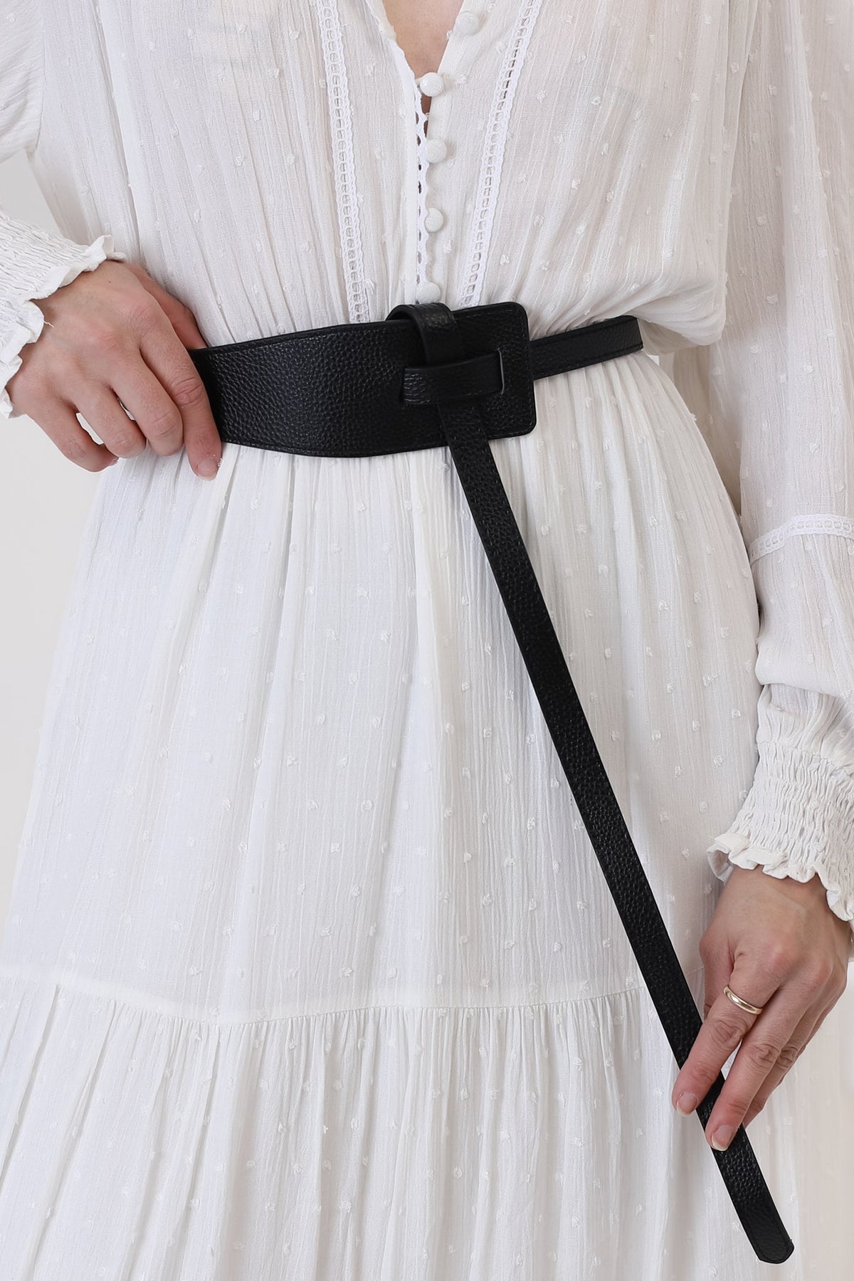 Vance Contemporary Adjustable Belt - Black