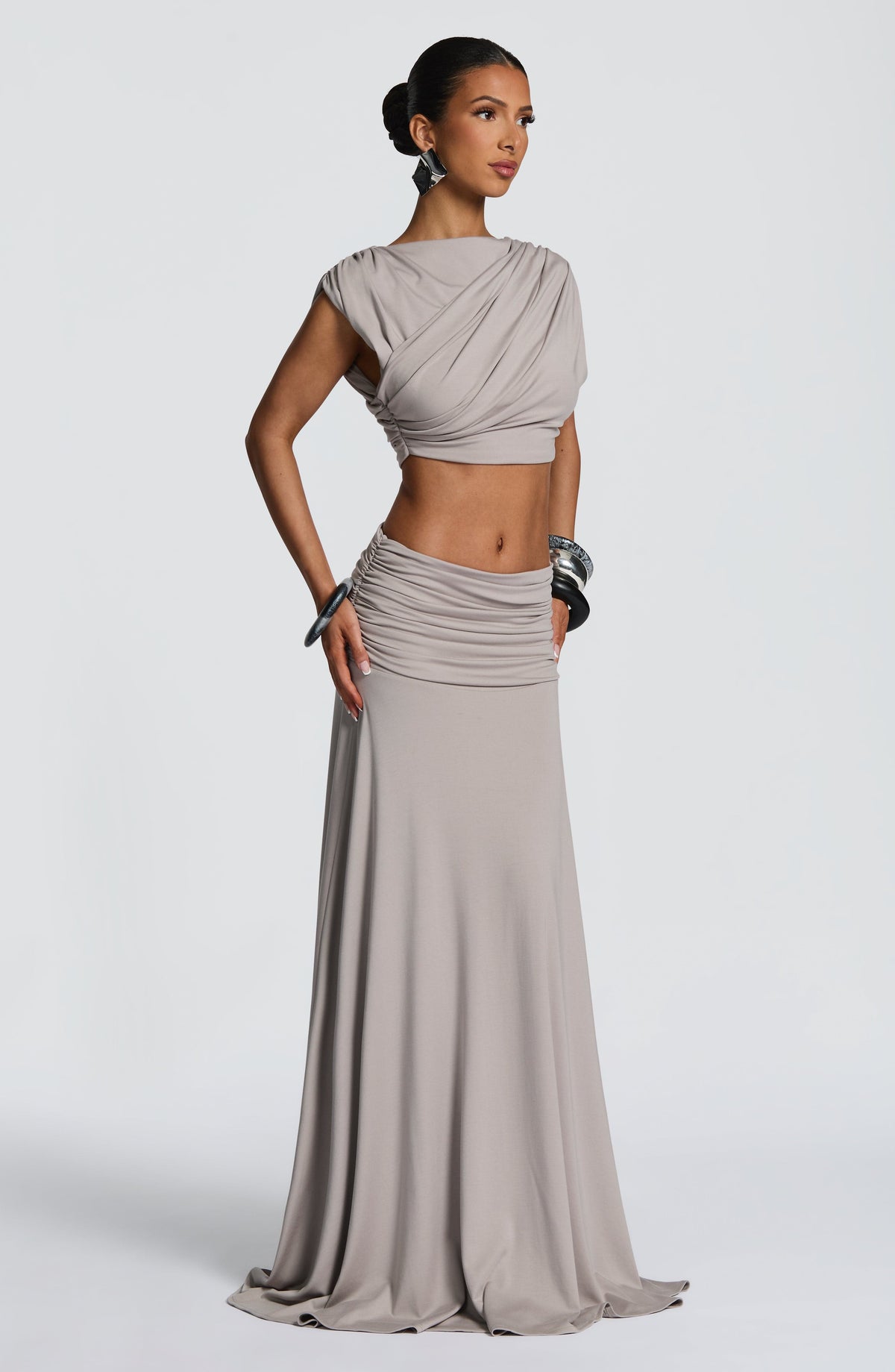 Amara Top - Light Grey