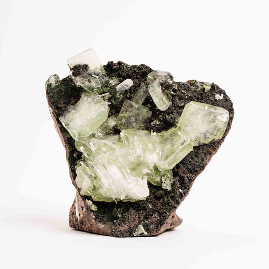 Apophyllite, Green - Cluster