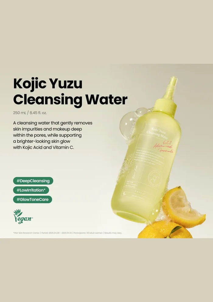 AXIS-Y Kojic Yuzu Cleansing Water 250ml — introduction; original brand product information