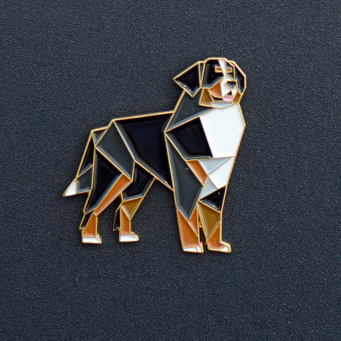 Bernese Origami Enamel Pin