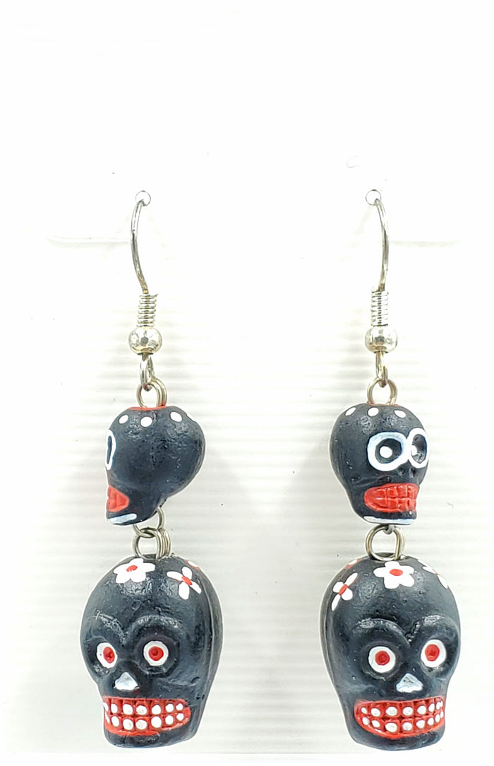 Black Clay Earrings