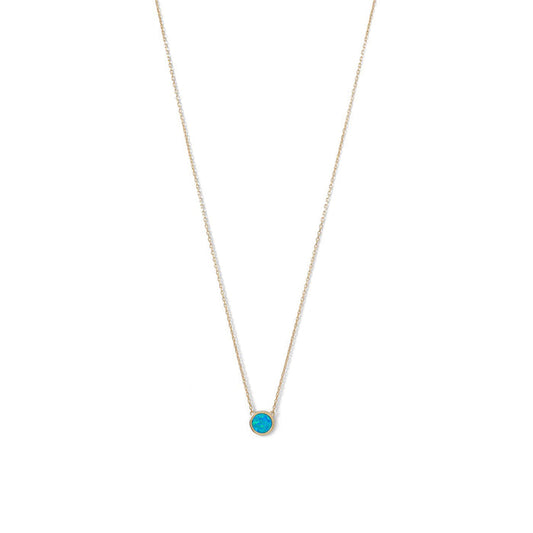 Blue Opal Necklace