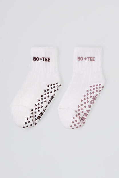 Pilates 2-Pack Socks Bundle in White