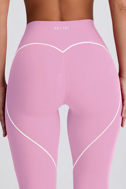 Soft Active Mid-Rise Leggings in Dusty Pink